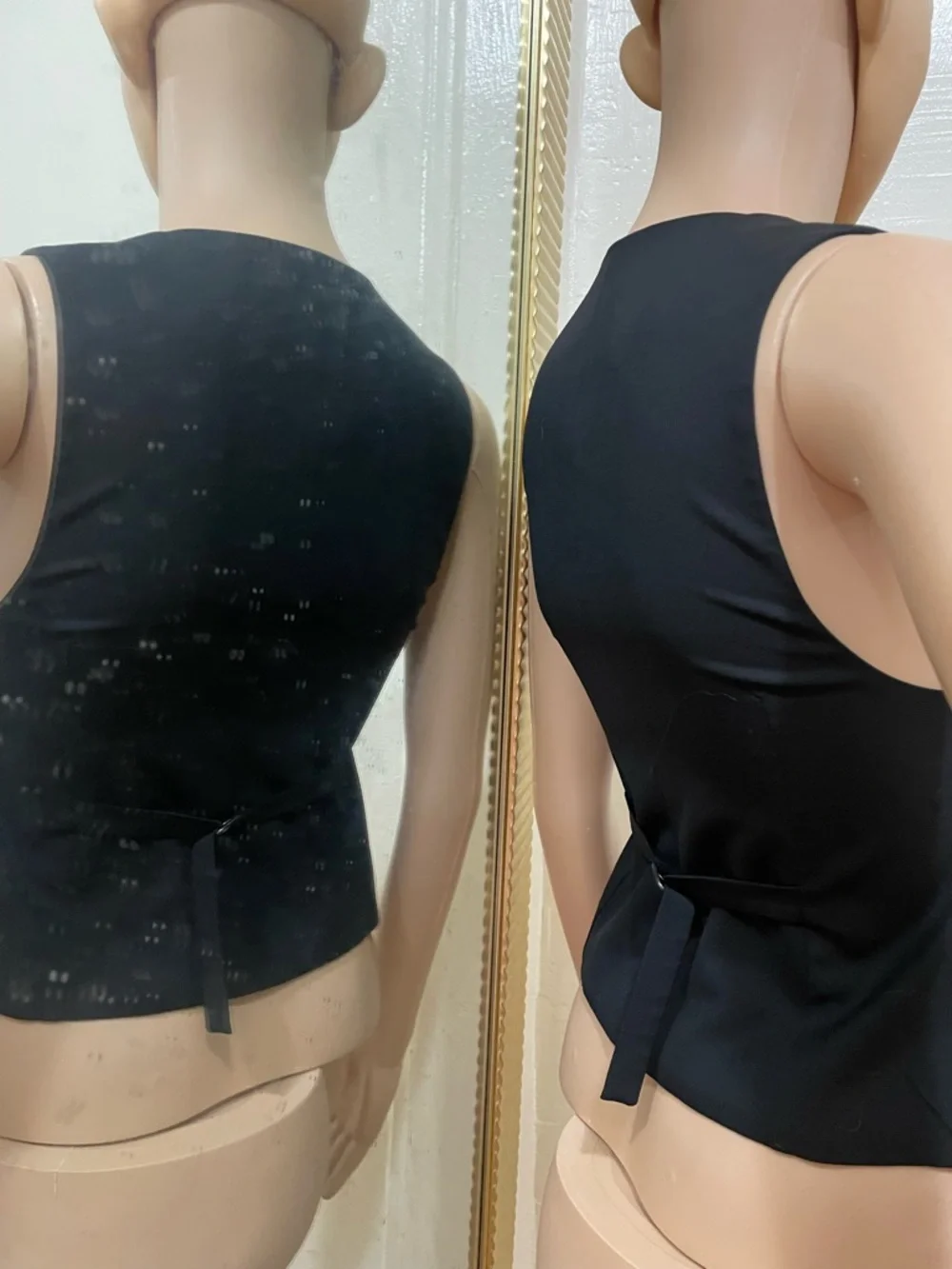 Theory Black Sleeveless Button Vest - Picture 8 of 13
